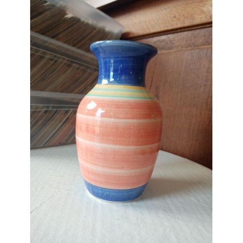 Vase 16 cm orange bleu