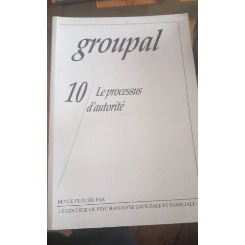 Groupal N.10 : Le Processus D'autorite