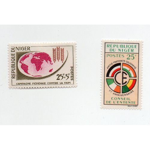 Niger- Lot De 2 Timbres Neufs