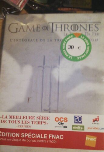 Coffret Dvd Game Of Thrones L Integrale Saison 3