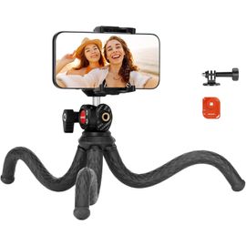 NEEWER Mini Trépied Flexible Caméra Smartphone avec Télécommande, Perche à Selfie Vlog avec Phone Holder et Action Camera Adapter Compatible avec GoPro Insta360 iPhone Samsung,Digital Camera,TP34