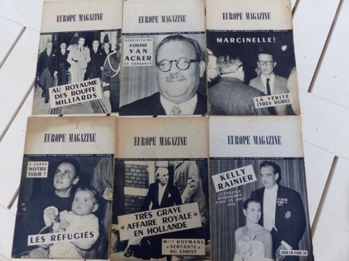 Europe Magazine - 1956-57 - 6 Numeros - 553,576,581,599,601,606