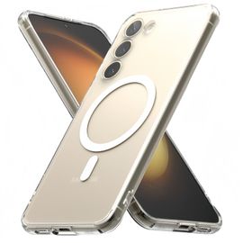 Coque Magnétique pour Samsung Galaxy S23+/S23 PLUS 5G , Compatible avec MagSafe, Dos Anti Rayures, Transparent - HQSELECTION®