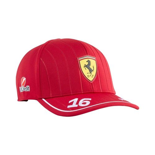 Casquette Rouge Scuderia Ferrari F1, Charles Leclerc - Rouge Brulé, Adulte