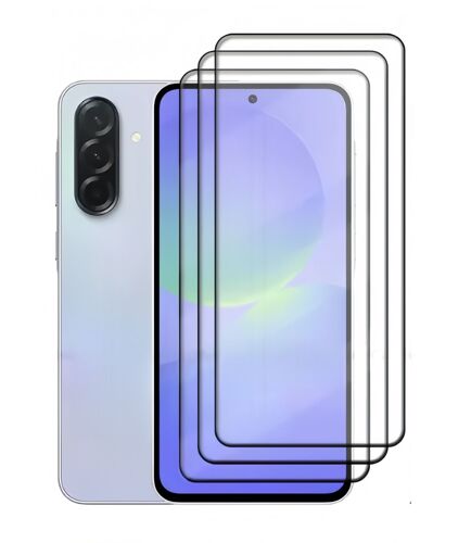 Lot de 3 Verres Trempés Intégral Pour SAMSUNG GALAXY A36/A56 5G - Anti Rayures - Ultra Résistant Dureté 9H - HQSELECTION®