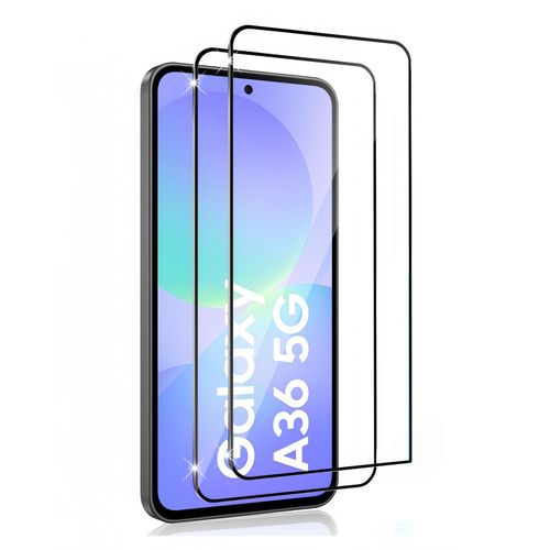 Lot de 2 Verres Trempés Intégral Pour SAMSUNG GALAXY A36/A56 5G - Anti Rayures - Ultra Résistant Dureté 9H - HQSELECTION®