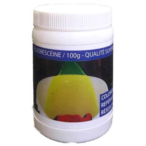 VISIO TECH Fluorescéine 100g en pot, poudre soluble dans l'eau