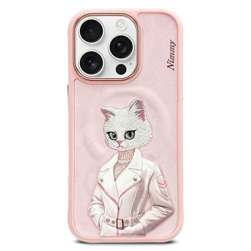 Iphone 16 Pro Max | Coque Magsafe Nimmmy X Nimmy Friends Catwalk Avec Broderie 3d (Rose
