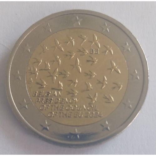 Pièce 2 Euro - Belgique - Commémorative - 2024 - Présidence Du Conseil De L'Union Européenne