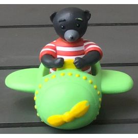 Figurine Petit Ours Brun Dans Un Avion, Bayard Presse 2008