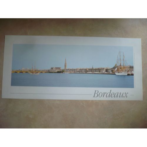 Affiche / Poster Le Port De Bordeaux - Dimension 79,5 X 36,5