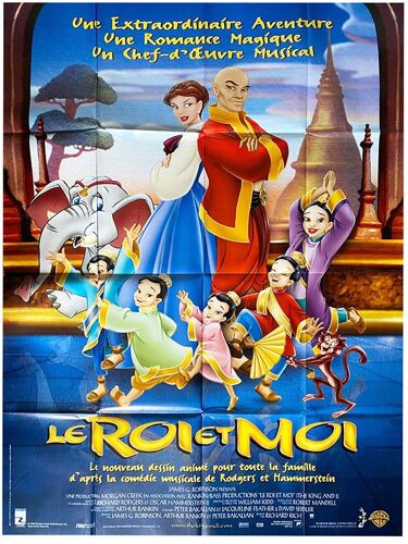 Le Roi Et Moi (The King And I) - Véritable Affiche De Cinéma Pliée - Format 120x160 Cm Pliée - De Richard Rich - Film D'animation - 1999