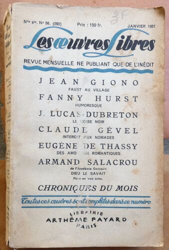 Jean Giono : Faust Au Village