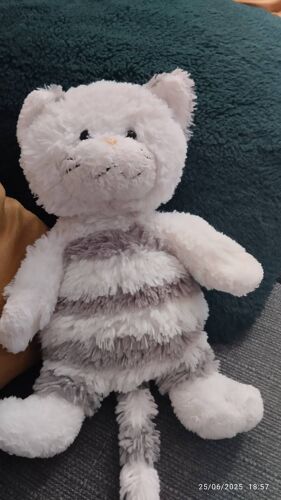 Doudou chat rayé gris Gipsy