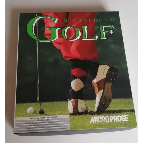 Microprose Golf (Simulation De Golf Pour Amiga), Éditions Microprose, En Boitier D'Origine Avec Ses 3 Disquettes Testées En Parfait État De Fonctionnement.