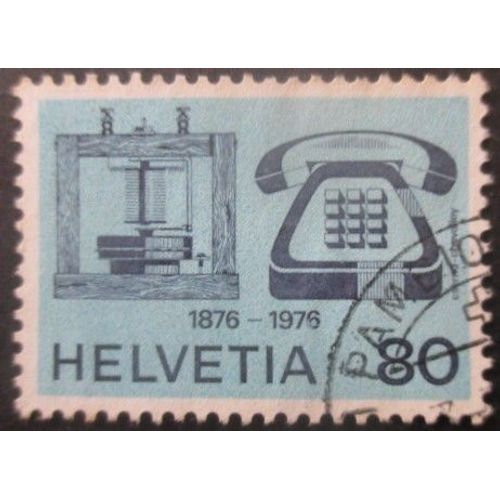 Suisse N°1002 Centenaire Du Téléphone Oblitéré