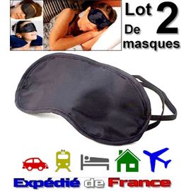 Lot De 2 Masques Bandeau Occultant De Sommeil / Nuit / Voyage / Masque De Repos / Avion / Blind Test / Erotisme 