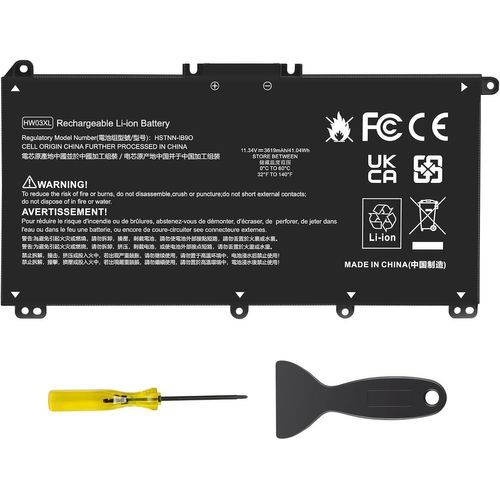 AOAL-11,34 V/41,04Wh Hw03Xl Batterie D'Ordinateur Portable Pour Hp Pavilion 15-Eg 15-Eh 15T-Eg 15Z-Eh Series Hp 17-Cn 17-Cp 17S-Cu 17T-Cn 17Z-Cp Series Hstnn-B90 Hstnn-B9O Hstnn-Lb8U Hstnn-Ob2A