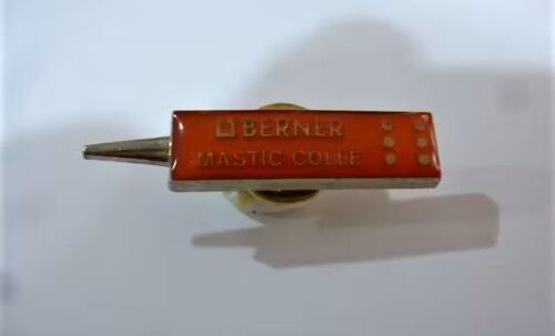 Pins Marque Berner Entreprise D'outils Outillage Pistolet Colle / Doré / Signé Duseaux