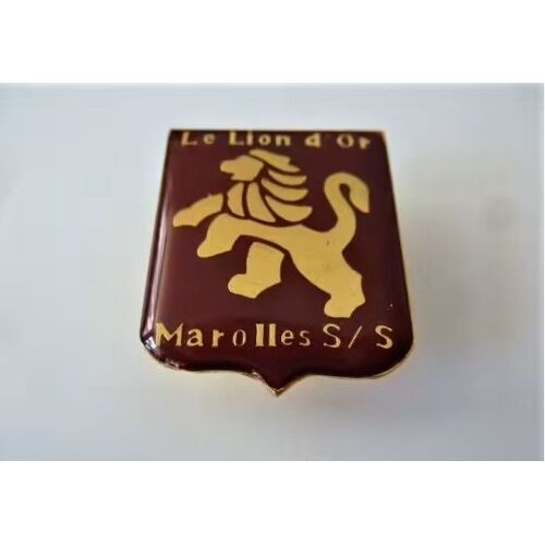 Pins Ville Marolles Sur Seine Le Lion D'or Le Blason / 77 Seine Et Marne
