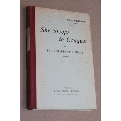She Stoops To Conquer - Of The Mistakes Of A Night - A Comedy
