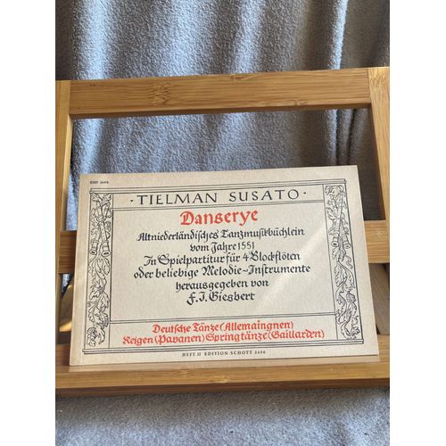 Tielman Susato Danserye Vol. 2 Giesbert Partition Flute A Bec Schott