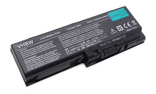 vhbw Li-Ion Batterie 4400mAh (11.1V) pour ordinateur portable, Notebook Toshiba Satellite P300D, P305, P305D, X200, X205 comme PABAS100, PABAS101.