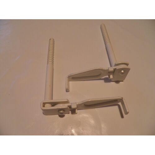 Arret de volet vis 10x60/135 Blanc feuille de sole