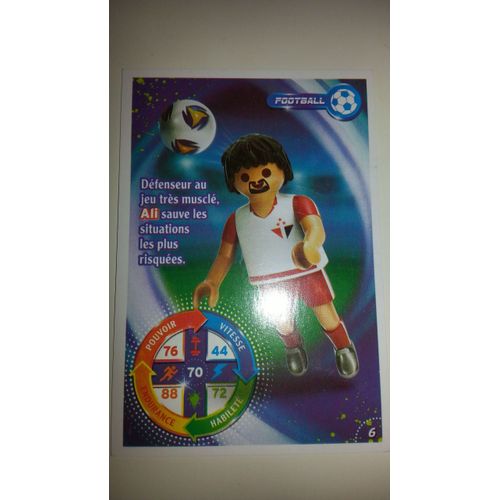 Carte Playmobil Carrefour N°6 Football