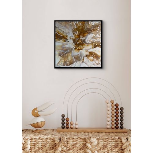 TABLEAU POURING ABSTRAIT ACRYLIQUE NEUF FAIT MAIN - GYPSY