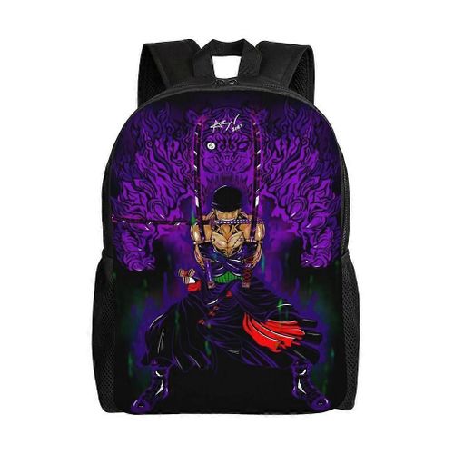 Sac à dos Roronoa Zoro pour adolescent, cartable en toile, sac à dos pour ordinateur portable, unisexe-XTYD12478