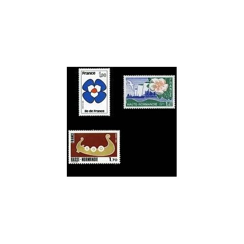 Régions : Île De France, Haute Normandie, Basse Normandie Série Complète Année 1978 N° 1991 1992 1993 Yvert Et Tellier Luxe