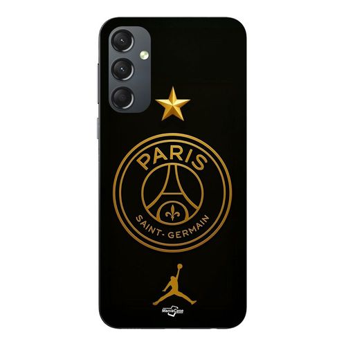 Coque Pour Samsung Galaxy S24 PSG logo jordan doré étoile champion Maniacase