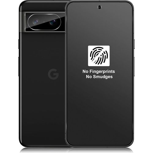Verre Trempé Mat Compatible Google Pixel 8 5g - Lot 2 Protections Écran + 2 Protège-Caméras, 9h Anti-Rayures, Anti-Reflets Et Anti-Traces