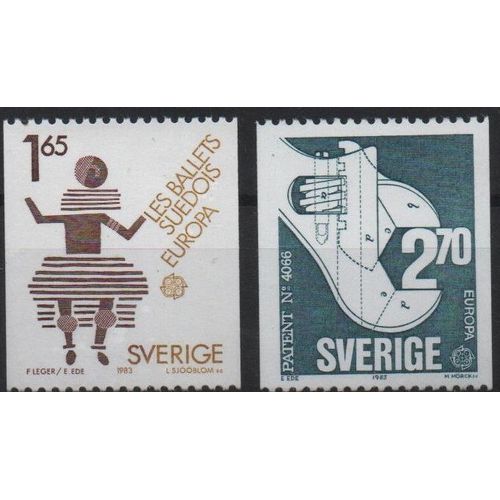 Suède Timbre Europa 1983
