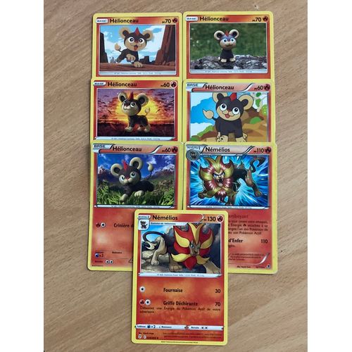 (3497) 5x Helionceau + 2x Némélios (Pokemon)