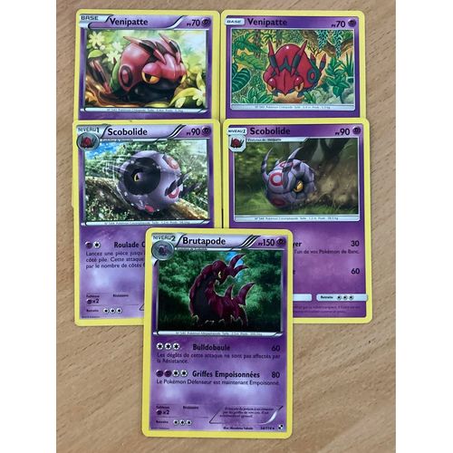 (3065) 2x Venipatte + 2x Scobolide + Brutapode (Pokemon)