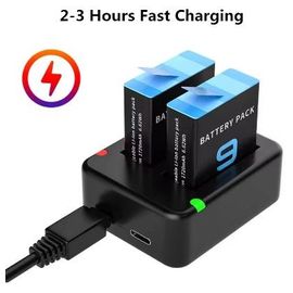 CHARGEUR RAPIDE Pour Gopro Hero 12 11 10 9 - Noir