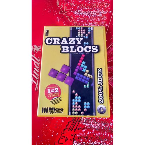 Micro Application Crazy Blocs, Jeu Pc Cd-Rom, Puzzle De Blocs Classique, Version 2000,Vendu Par Blaspo