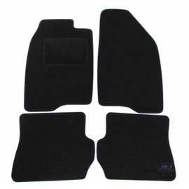 Tapis De Sol Noir Velours - J&j Automotive - Ford Fusion 2002-2012 - Sur Mesure - Antidérapant - Imperméable