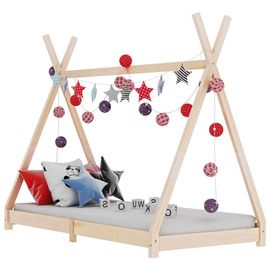 Vidaxl Cadre De Lit D'enfant Bois De Pin Massif 90 X 200 Cm