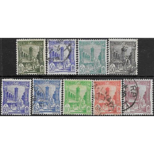 Tunisie, Protectorat Français 1926 - 1949, Beaux Timbres Neufs* / Oblitérés Yvert 132 136 137 181 181a 274 276 277 278, Mosquée Halfaouine De Tunis.