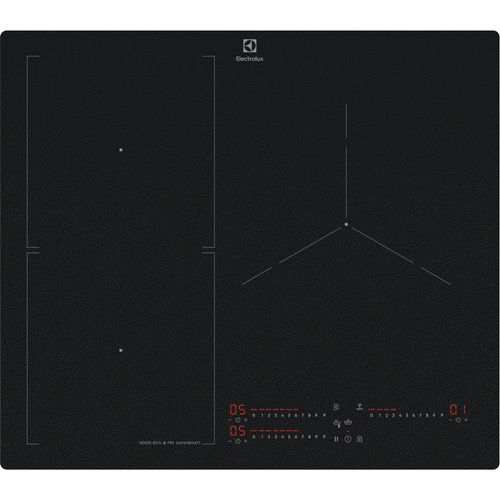 Electrolux Plaque de cuisson Induction SaphirMatt;Anti-rayures 800 Sense Boil+Fry 60 cm EIS67356IZ Noir mat