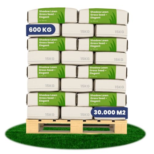 Semence Gazon Ombre - Élégant - 600 Kg Pour 3 Ha - Organifer