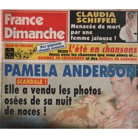 France Dimanche 2550 1995 Anderson Pamela/Nicoletta/Werner/Belmondo/Frank Alamo/Bambou/Alain Delon/Gall Claude Francois/Pavarotti/Torr/Chantal Nobel/Schiffer