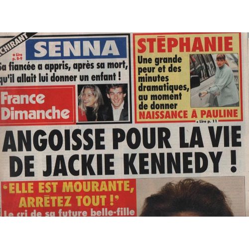France Dimanche 2488 1994 Michele Torr/Sardou/Dalida/Kaas/Senna/Anthony Dupray/Jaclyn Smith/Bernard Montiel