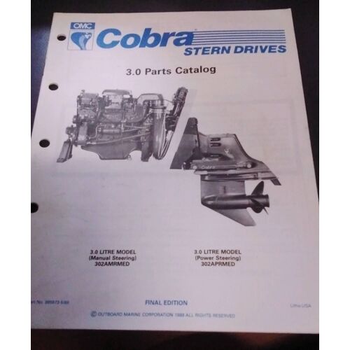 Omc Cobra Stern Drive 1989 Revue 