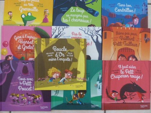 Lot De 10 Livres De La Collection Entre Dans Le Conte.Alexandre Jardin Et Hervé Le Goff
