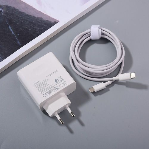Huawei-Chargeur Rapide Matebook 15 14 13 X Pro 65w Pd,Adaptateur Secteur Eu/Us Pour Magicpled14 D15 + Câble Usb C Vers Type C - Type Eu Charger And Cable
