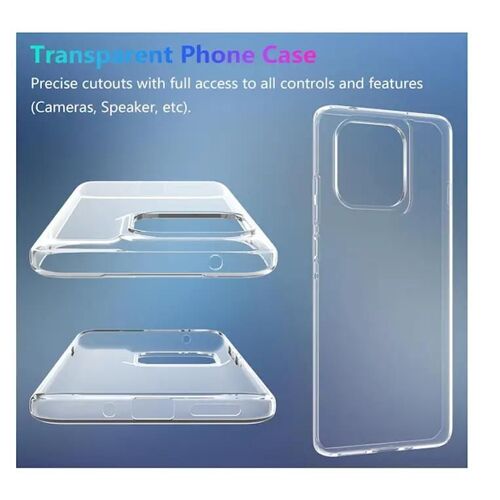 Coque Pour Motorola Edge 60 Pro 5g - Housse Etui Silicone Gel Fine + Verre Trempe - Transparent Tpu
